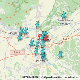 Mappa Via Piaggio R., 56025 Pontedera PI, Italia (3.17294)