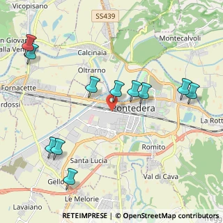 Mappa Via Piaggio R., 56025 Pontedera PI, Italia (2.44091)