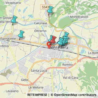 Mappa Via Piaggio R., 56025 Pontedera PI, Italia (1.59273)