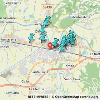 Mappa Via Piaggio R., 56025 Pontedera PI, Italia (1.3045)