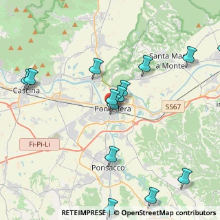 Mappa Via Della Repubblica, 56025 Pontedera PI, Italia (4.98929)