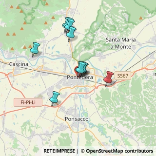 Mappa Via Della Repubblica, 56025 Pontedera PI, Italia (3.09636)