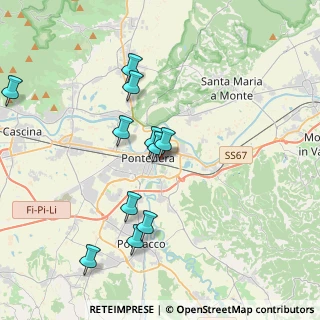 Mappa Via del Bosco, 56025 Pontedera PI, Italia (3.86273)