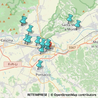 Mappa Via del Bosco, 56025 Pontedera PI, Italia (3.74846)