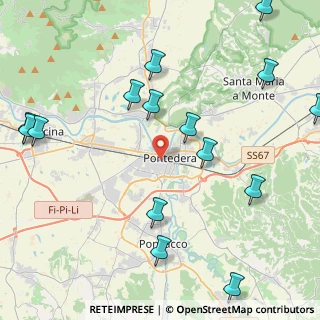 Mappa Pontedera C.T., 56025 Pontedera PI, Italia (5.67733)