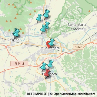Mappa Pontedera - Casciana T., 56025 Pontedera PI, Italia (4.67462)