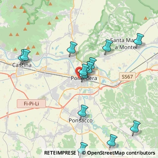 Mappa Pontedera - Casciana T., 56025 Pontedera PI, Italia (4.68846)
