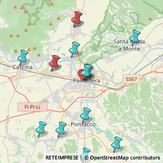 Mappa Pontedera C.T., 56025 Pontedera PI, Italia (4.82067)