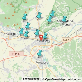 Mappa Pontedera C.T., 56025 Pontedera PI, Italia (3.92091)