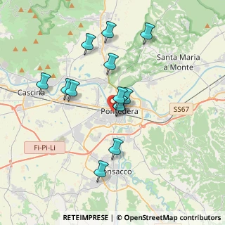 Mappa Pontedera C.T., 56025 Pontedera PI, Italia (3.38154)