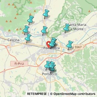 Mappa Pontedera - Casciana T., 56025 Pontedera PI, Italia (3.51214)
