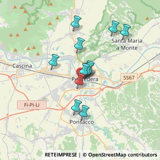 Mappa Pontedera - Casciana T., 56025 Pontedera PI, Italia (2.98)
