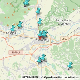 Mappa Pontedera - Casciana T., 56025 Pontedera PI, Italia (4.79167)