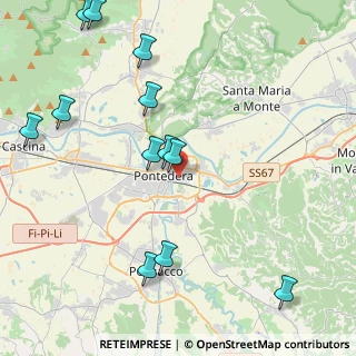 Mappa Via Enrico de Nicola, 56025 Pontedera PI, Italia (5.19917)