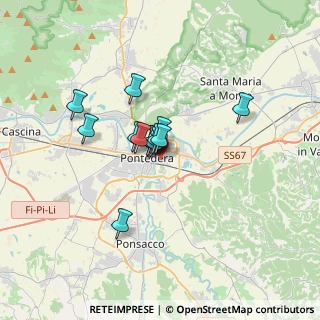 Mappa Via Enrico de Nicola, 56025 Pontedera PI, Italia (2.25462)