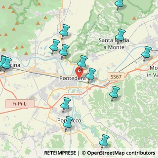 Mappa Via Enrico de Nicola, 56025 Pontedera PI, Italia (5.66)