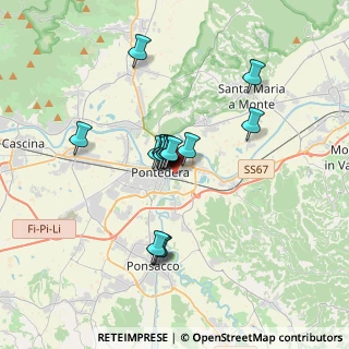 Mappa Via Enrico de Nicola, 56025 Pontedera PI, Italia (2.58438)