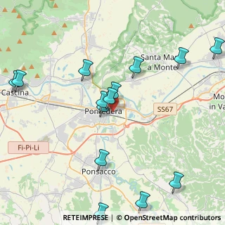 Mappa Via Enrico de Nicola, 56025 Pontedera PI, Italia (5.03571)