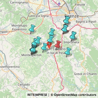 Mappa Via di Mucciana, 50026 San Casciano in Val di pesa FI, Italia (6.3865)