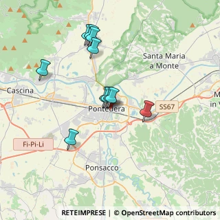 Mappa Via della Stazione Vecchia, 56025 Pontedera PI, Italia (3.24273)