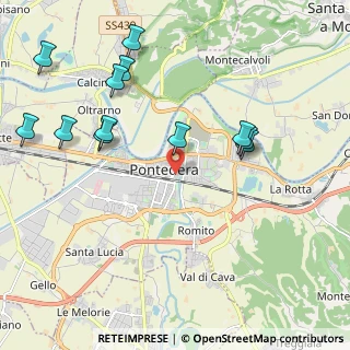 Mappa Via della Stazione Vecchia, 56025 Pontedera PI, Italia (2.41083)