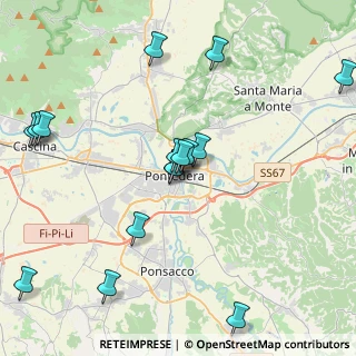 Mappa Piazza Giuseppe Garibaldi, 56025 Pontedera PI, Italia (4.67625)