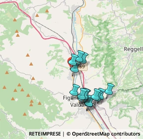 Mappa Via Guelfa, 50064 Figline e Incisa Valdarno FI, Italia (3.438)