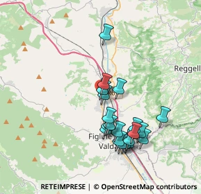 Mappa Via Guelfa, 50064 Figline e Incisa Valdarno FI, Italia (3.5445)