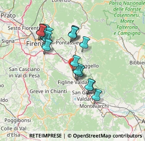 Mappa Via Guelfa, 50064 Figline e Incisa Valdarno FI, Italia (13.0575)