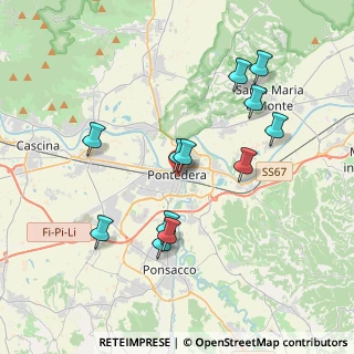 Mappa Piazza Caduti Divisione Acqui Cefalonia Corfù, 56025 Pontedera PI, Italia (3.80833)