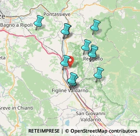 Mappa Località Cetina le Piagge, 50066 Reggello FI, Italia (5.9375)