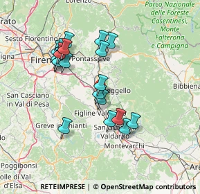 Mappa Località Cetina le Piagge, 50066 Reggello FI, Italia (13.597)