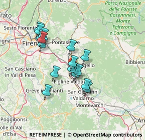 Mappa Località Cetina le Piagge, 50066 Reggello FI, Italia (11.95313)