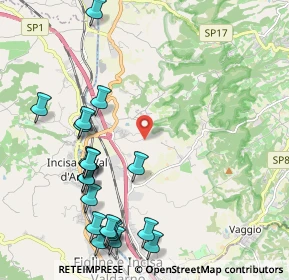 Mappa Località Cetina le Piagge, 50066 Reggello FI, Italia (2.5945)