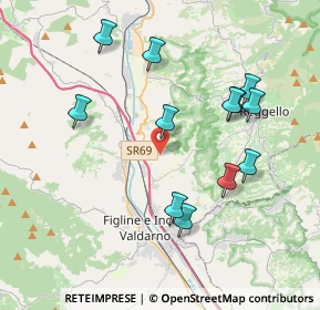 Mappa Località Cetina le Piagge, 50066 Reggello FI, Italia (4.01917)