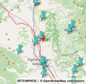 Mappa Località Cetina le Piagge, 50066 Reggello FI, Italia (5.52214)