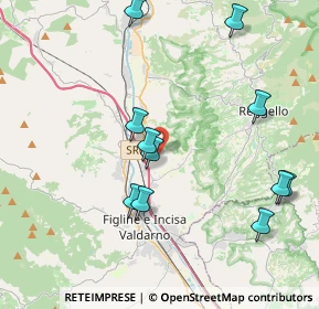 Mappa Località Cetina le Piagge, 50066 Reggello FI, Italia (4.38545)