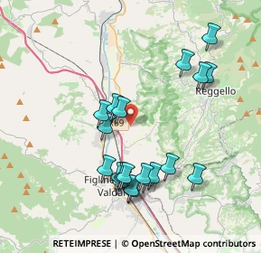 Mappa Località Cetina le Piagge, 50066 Reggello FI, Italia (3.903)