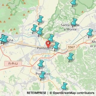 Mappa Via Giacomo Puccini, 56025 Pontedera PI, Italia (5.64)