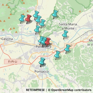 Mappa Via Giacomo Puccini, 56025 Pontedera PI, Italia (3.62353)