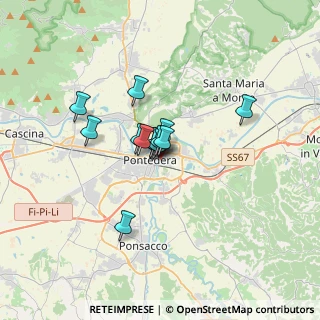 Mappa Via Giacomo Puccini, 56025 Pontedera PI, Italia (2.11615)