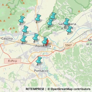 Mappa Via Giacomo Puccini, 56025 Pontedera PI, Italia (4.16182)