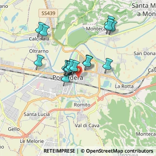 Mappa Via Giacomo Puccini, 56025 Pontedera PI, Italia (1.56875)
