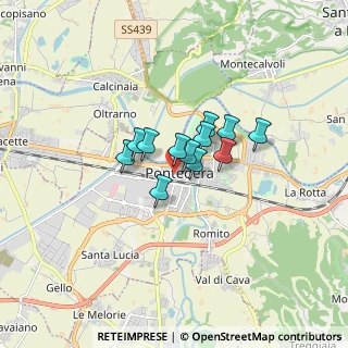 Mappa Via Giordano Bruno, 56025 Pontedera PI, Italia (0.9575)