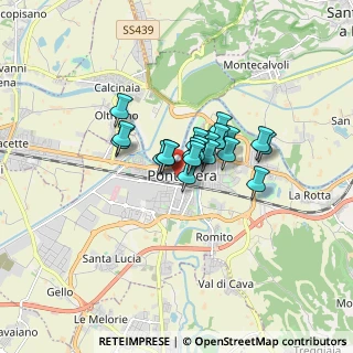 Mappa Via Dante, 56025 Pontedera PI, Italia (1.0135)