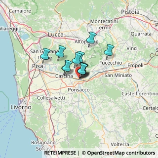 Mappa Via Dante, 56025 Pontedera PI, Italia (7.135)