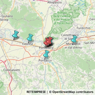 Mappa Via delle Colline per Legoli, 56025 Pontedera PI, Italia (4.245)