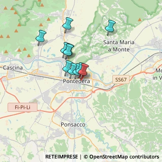 Mappa Via delle Colline per Legoli, 56025 Pontedera PI, Italia (2.73909)