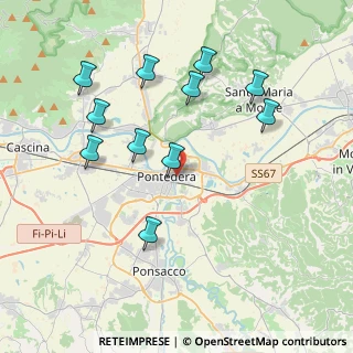 Mappa Via delle Colline per Legoli, 56025 Pontedera PI, Italia (4.13727)