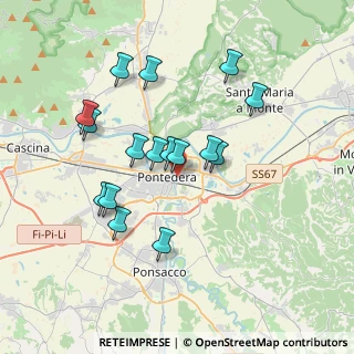 Mappa Via delle Colline per Legoli, 56025 Pontedera PI, Italia (3.44875)